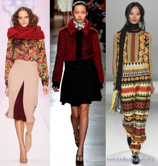 Модные шарфы и шейные платки осень-зима 2015-2016: актуальные сочетания и модели