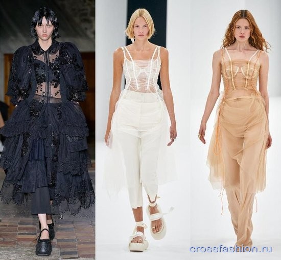 Модное сочетание вещей весна-лето 2022 - платье с брюками: как комбинировать?