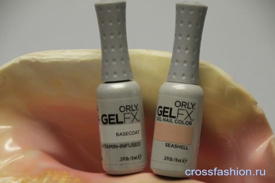 Гель-лак ORLY оттенок Seashell  и базовое покрытие ORLY FX