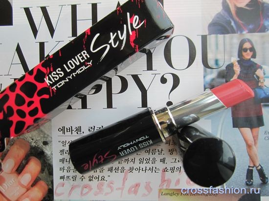 Помада Kiss Lover Style от Tony Moly цвет PK02 Romantic Pink