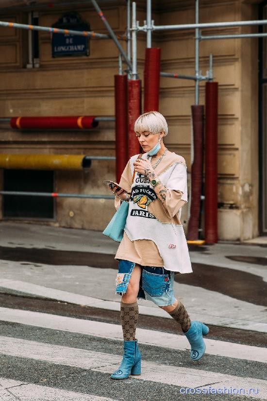 Street style Недели мужской моды в Париже, июнь 2021