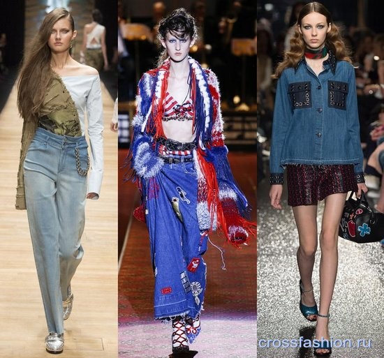 Одежда из джинсы весна-лето 2016: модные платья, куртки, джинсы и юбки из денима