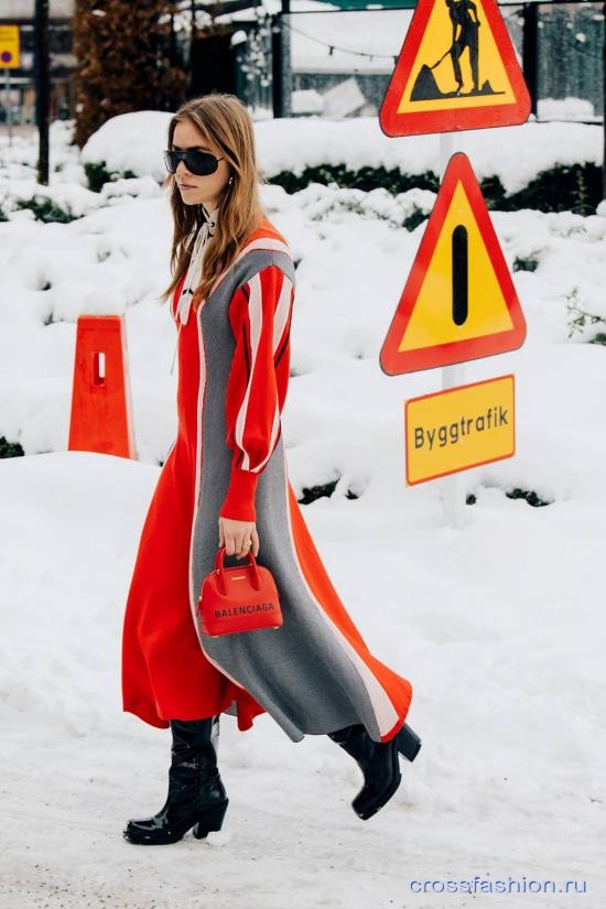 Street style Недели моды в Стокгольме, февраль 2019. Актуальные пропорции