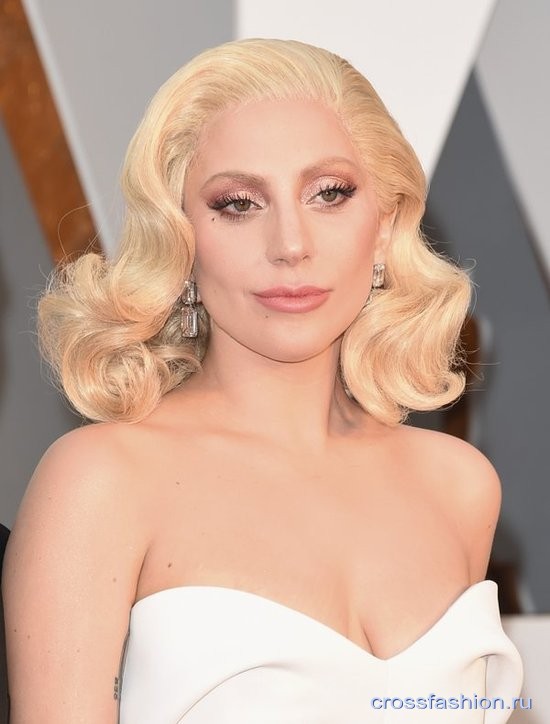 Оскар 2016 Крупный план: макияж и прическа Леди Гага