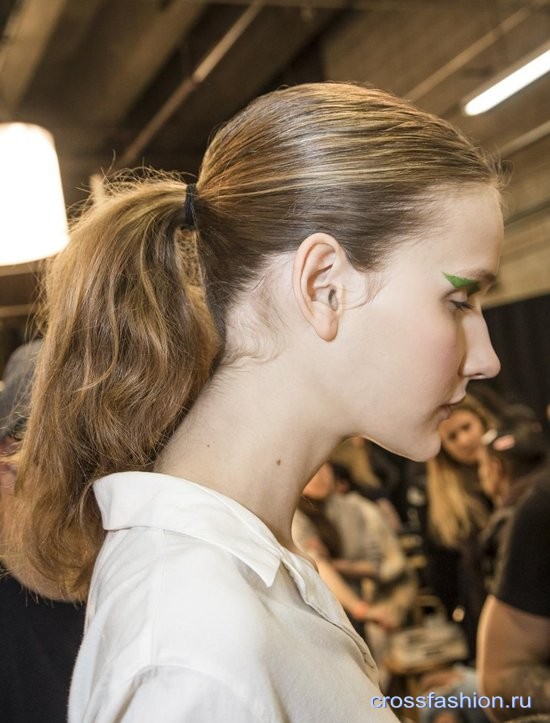 Прическа хвост с показа Prabal Gurung fall 2017:Мастер-класс от стилиста Wella Professionals