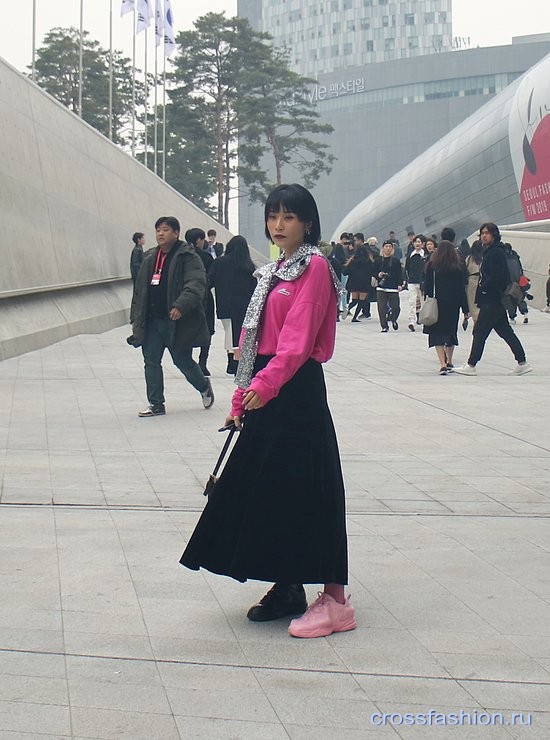 Street style Seoul Fashion week, march 2019. Стрит стайл Недели моды в Сеуле, день первый