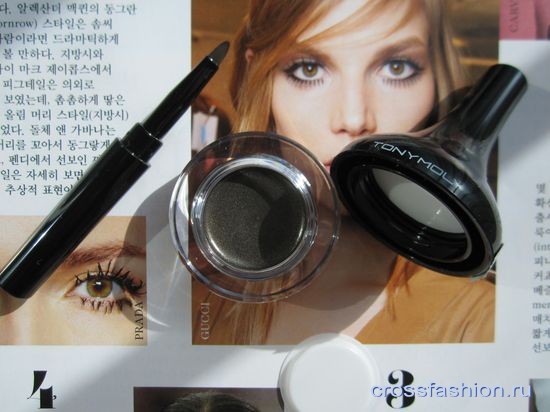 Backstage Gel Eyeliner хаки гелевая подводка Tony Moly