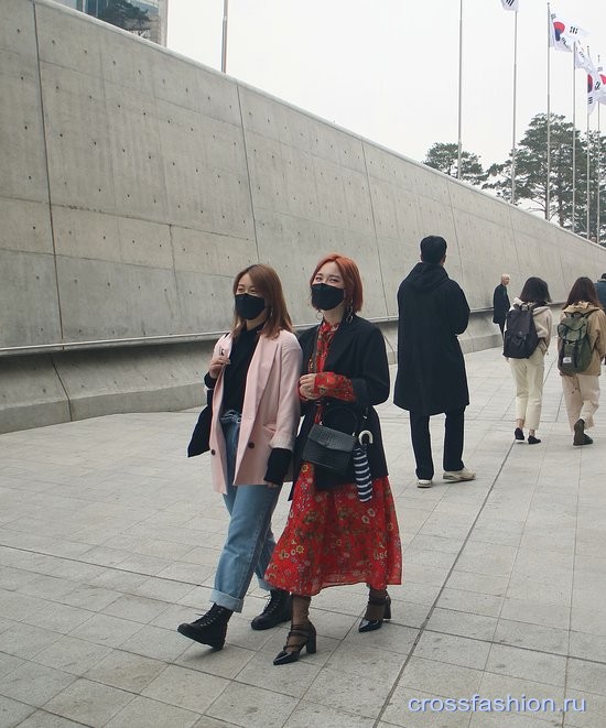 Street style Seoul Fashion week, march 2019. Стрит стайл Недели моды в Сеуле, день первый