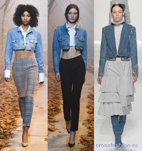 Модные джинсы и одежда из денима осень-зима 2017-2018: обзор коллекций