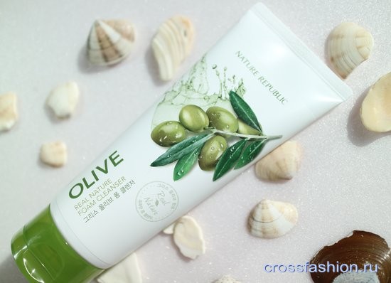 Olive Real Nature Foam Cleanser Nature Republic Пена для умывания с оливой