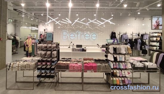 Befree обновляет концепцию розничных магазинов
