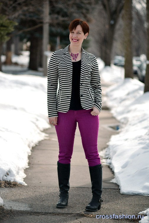 stripesmagenta outfit