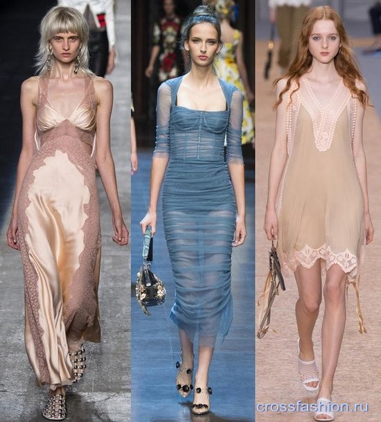 Модные платья-комбинации весна-лето 2016