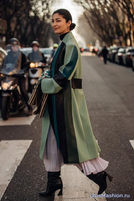 Стрит стайл Недели мужской моды в Милане, январь 2020