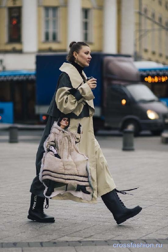 Стрит стайл Недели моды в Москве, октябрь 2019