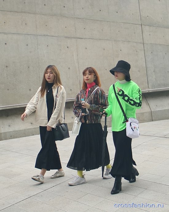 Street style Seoul Fashion week, march 2019. Стрит стайл Недели моды в Сеуле, день первый