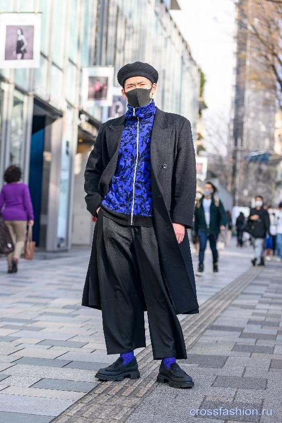 Street style Неделя моды в Токио, март 2021