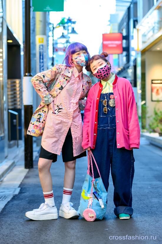 Street style Неделя моды в Токио, март 2021