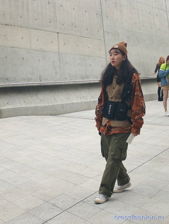 Street style Seoul Fashion week, march 2019. Стрит стайл Недели моды в Сеуле, день первый