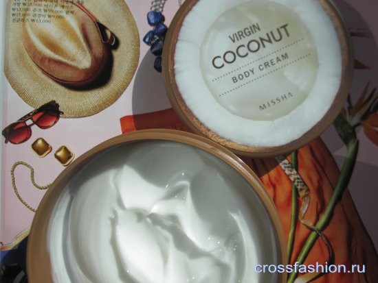 Virgin Coconut Body Cream Missha Крем для тела с экстрактом и маслом кокоса: отзыв