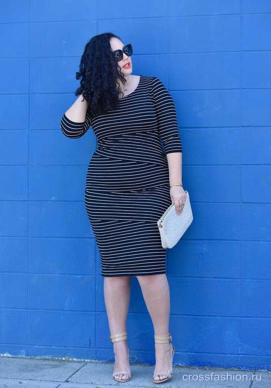 Блогер plus size Танеша Авашти: образы из блога Girl With Curves зима-весна 2017