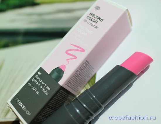 TheFaceShop Melting Color Lip Creamer Бальзам для губ тон 01 Strawberry Ice