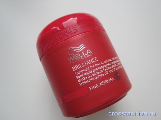 Wella Brilliance Крем-маска для окрашенных нормальных и тонких волос