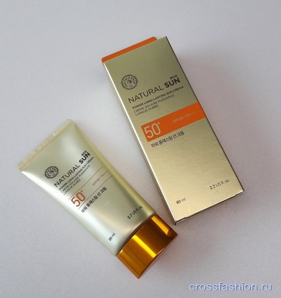 Natural Sun eco, Power Long-Lasting sun cream SPF 50+ PA+++ от The Face Shop