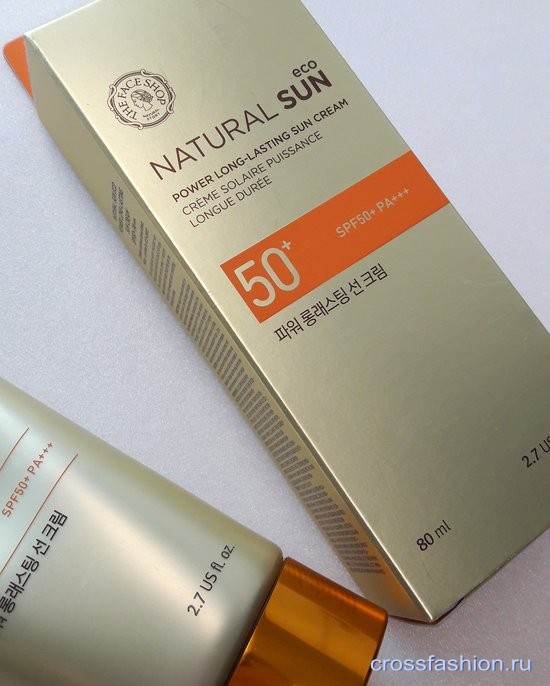 Natural Sun eco, Power Long-Lasting sun cream SPF 50+ PA+++ от The Face Shop