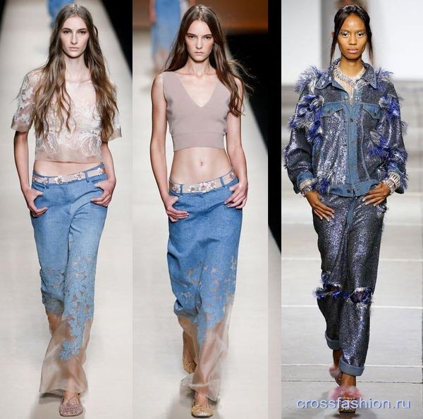 модные джинсовые юбки весна-лето 2015