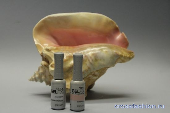 Гель-лак ORLY оттенок Seashell  и базовое покрытие ORLY FX