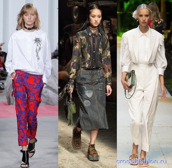 Модные блузки весна-лето 2017: актуальные модели, ткани и сочетания с другой одеждой