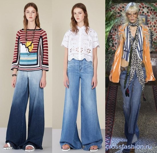 Модные джинсы, куртки, платья и юбки из денима весна-лето 2017