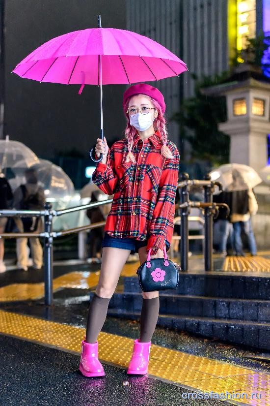 Стрит стайл Недели моды в Токио, октябрь 2020