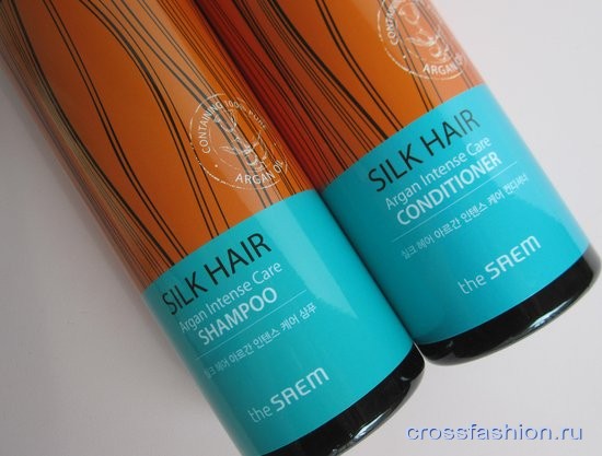 Saem Silk Hair Argan Intense Care Шампунь и кондиционер с маслом арганы