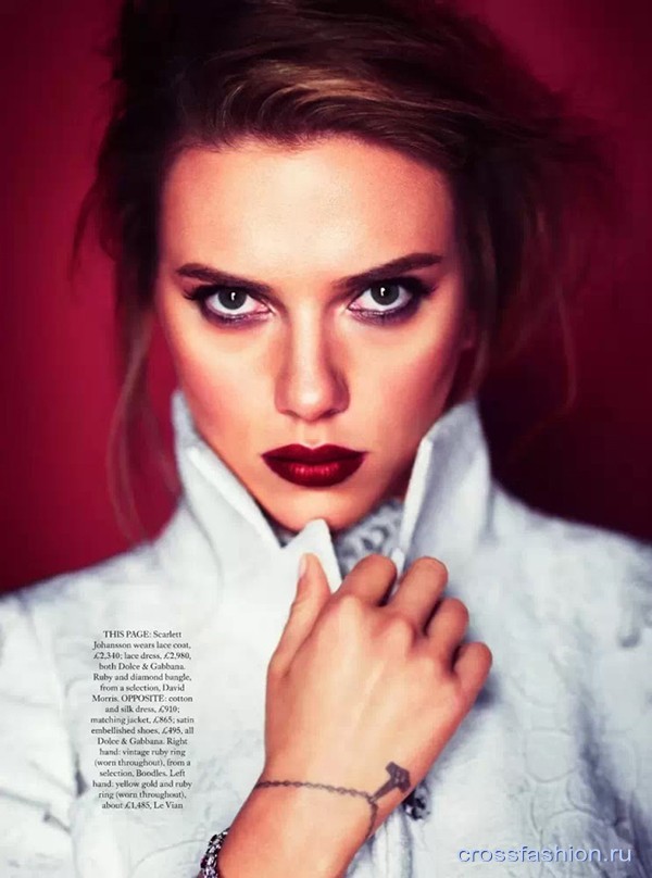 Scarlett Johansson Harpers Bazaar UK October 2013