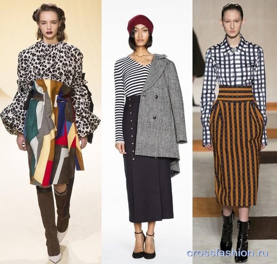 Модные юбки осень-зима 2016-2017: актуальные фасоны, ткани и принты