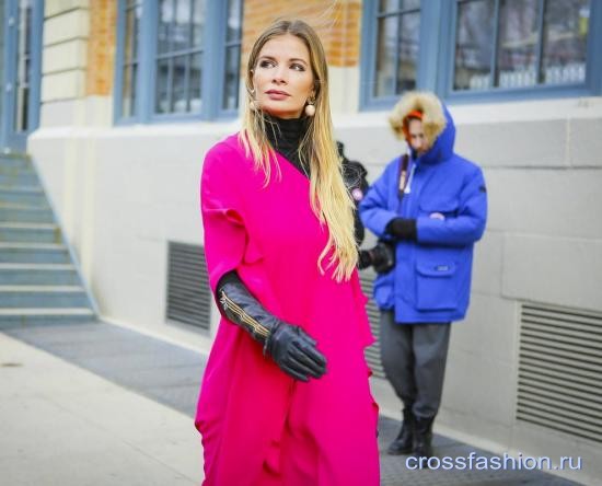 Street style Недели моды в Нью-Йорке, февраль 2017 Carolina Herrera