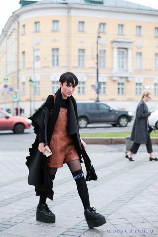 Street Style на Неделе моды Mercedes-Benz Fashion Week Russia октябрь 2015 День четвертый