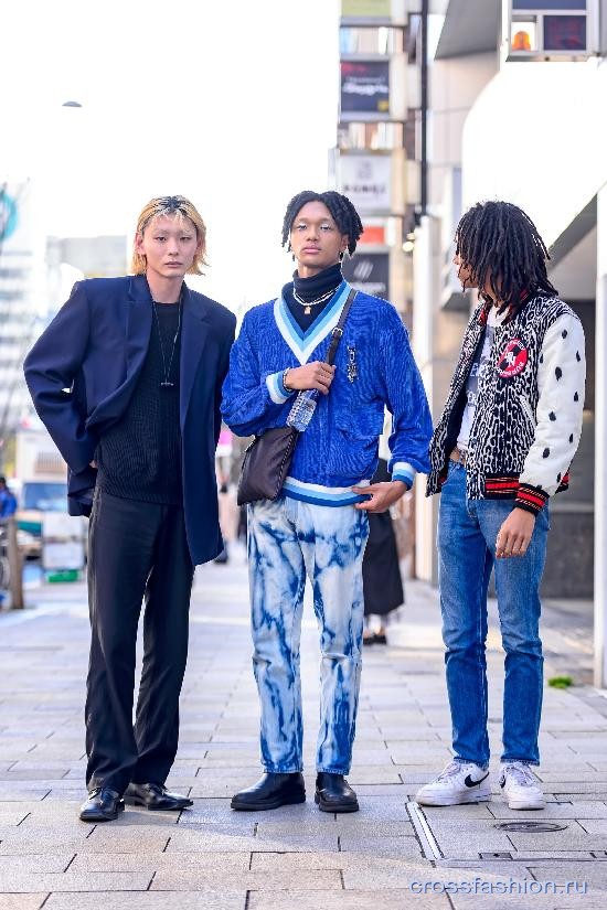 Street style Неделя моды в Токио, март 2021