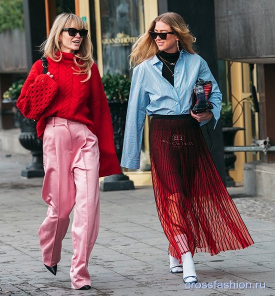 Street style Недели моды в Стокгольме, январь 2018