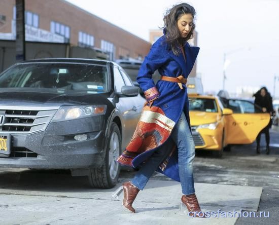 Street style Недели моды в Нью-Йорке, февраль 2017 Carolina Herrera