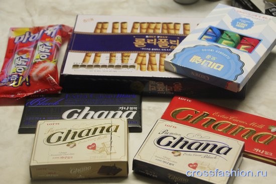 Шоколад и конфеты из Южной Кореи