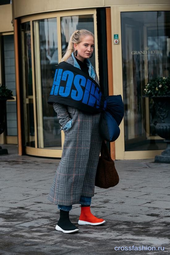 Street style Недели моды в Стокгольме, январь 2018