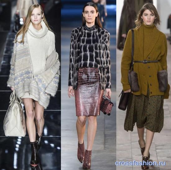 Модные сочетания одежды осень-зима 2015-2016: как носить рубашки, юбки и трикотаж