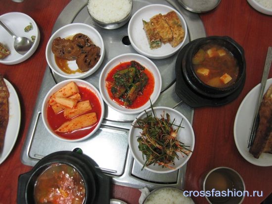 Корейская кухня скумбрия на углях